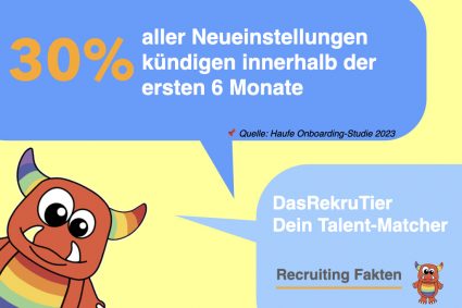 30 % aller Neueinstellungen kündigen innerhalb der ersten 6 Monate